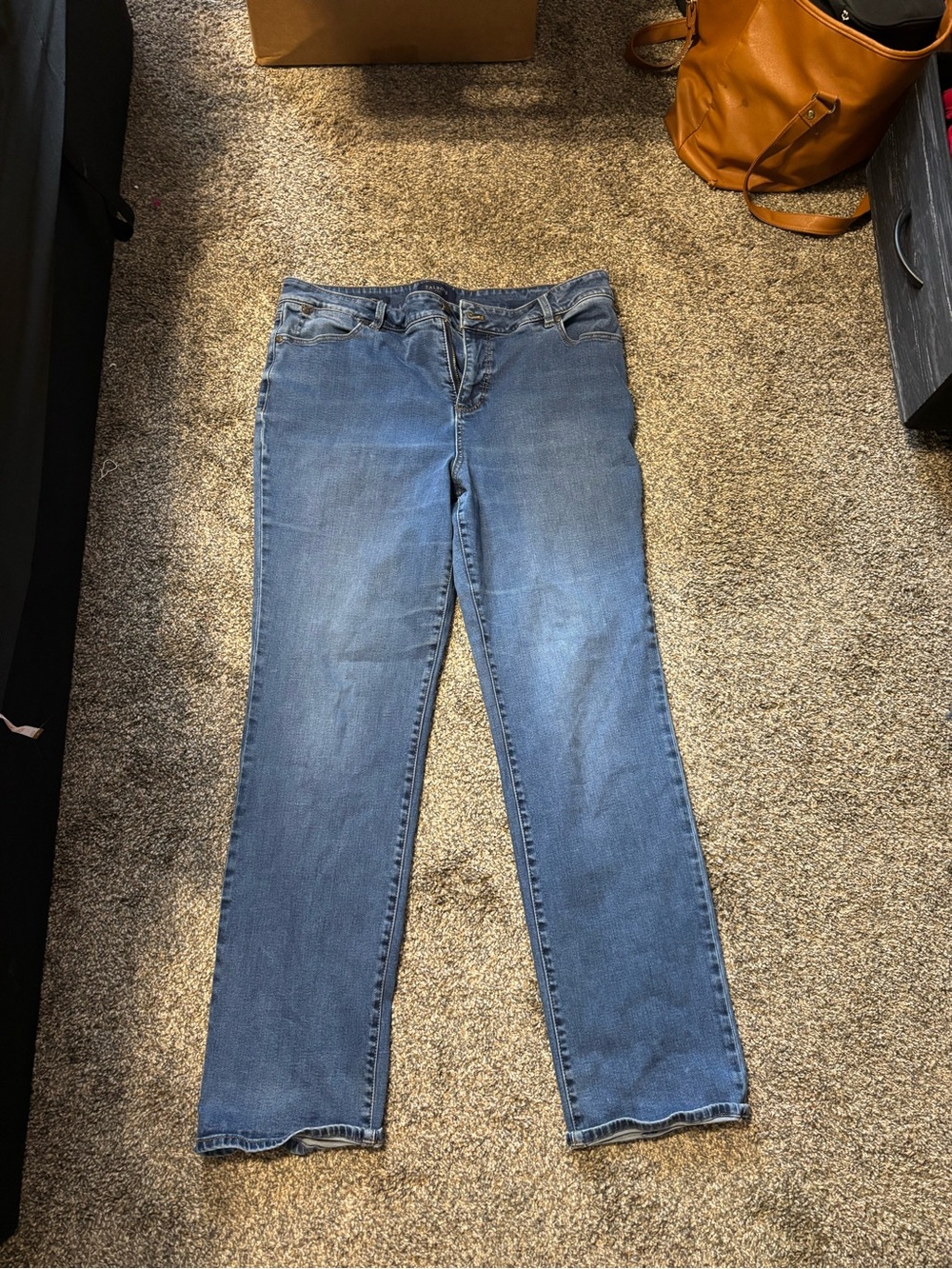 Talbots Women's Straight-Leg Jeans in Medium Blue Denim